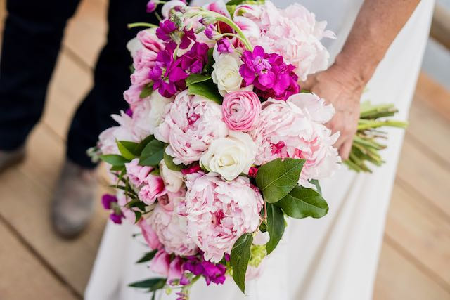 pink wedding bouquet