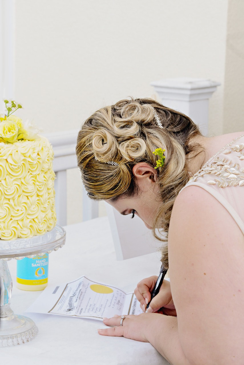 small wedding florals