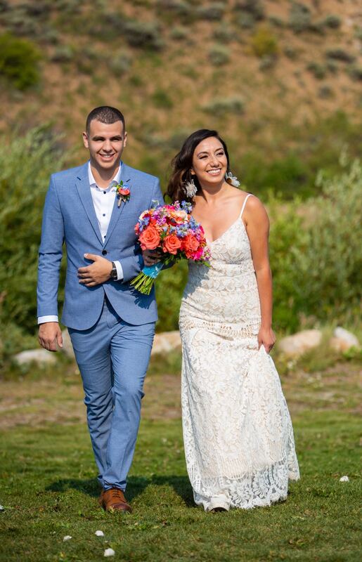 small wedding florals